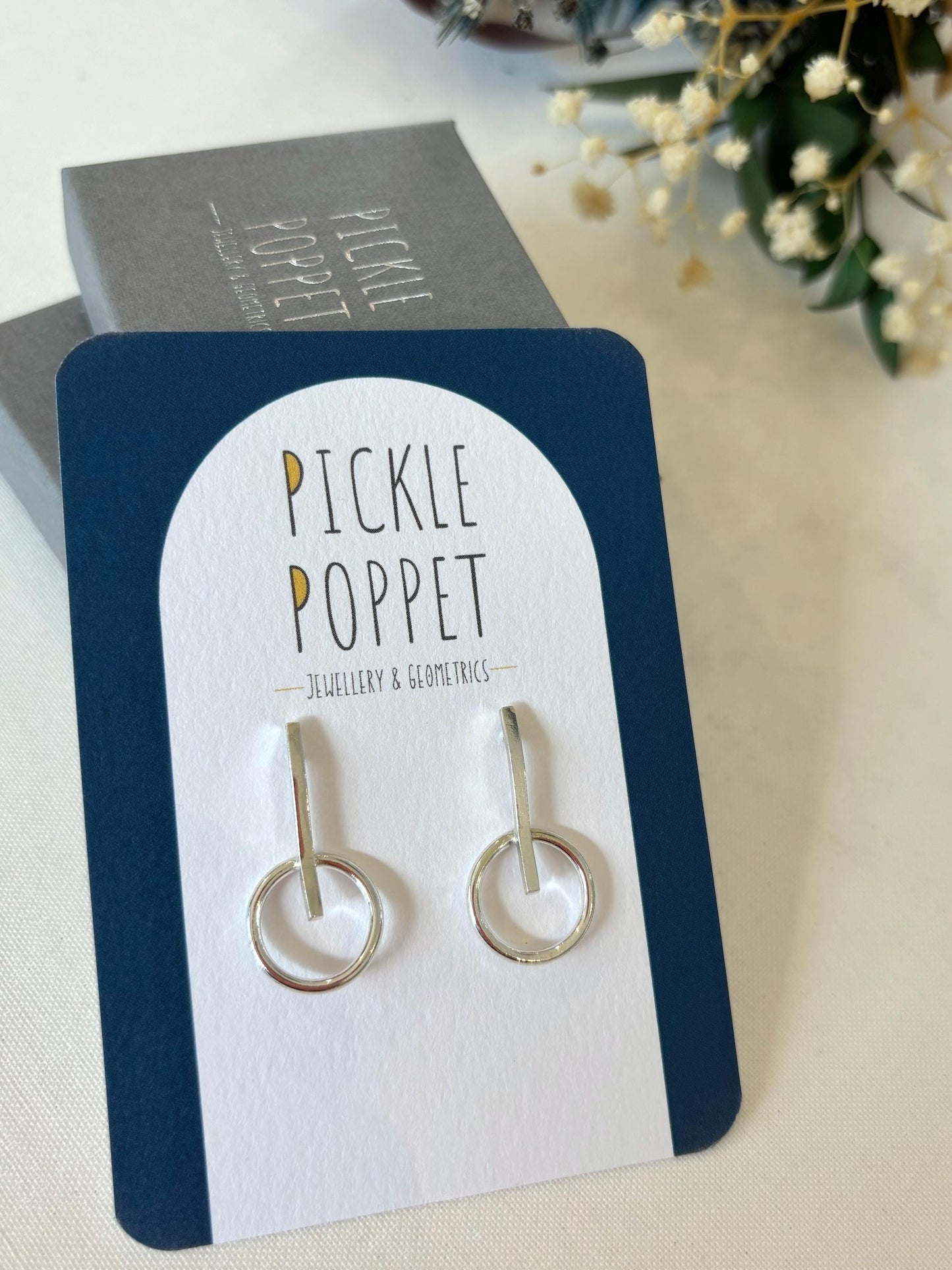 Stepped Circle Earrings