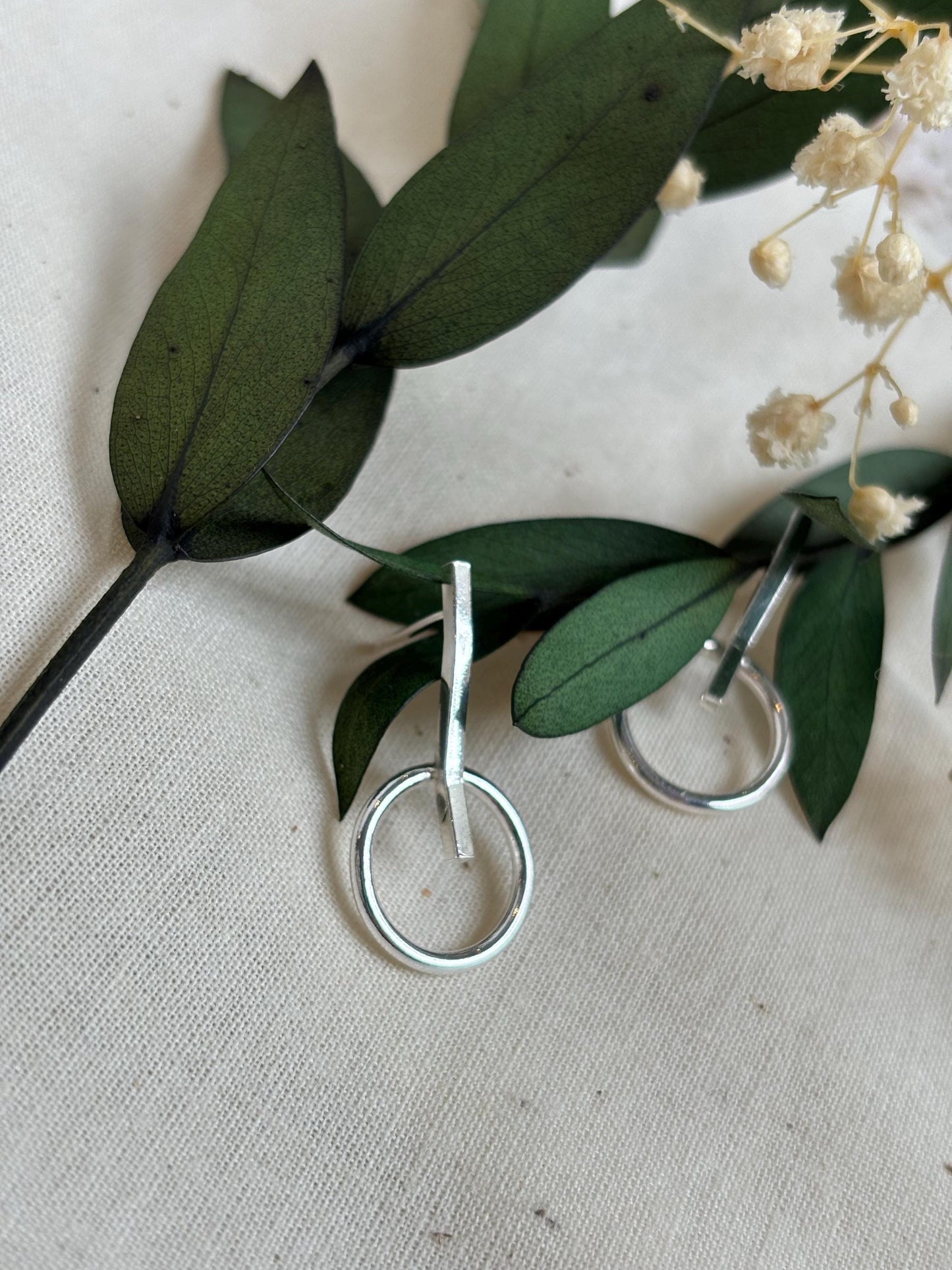 Stepped Circle Earrings