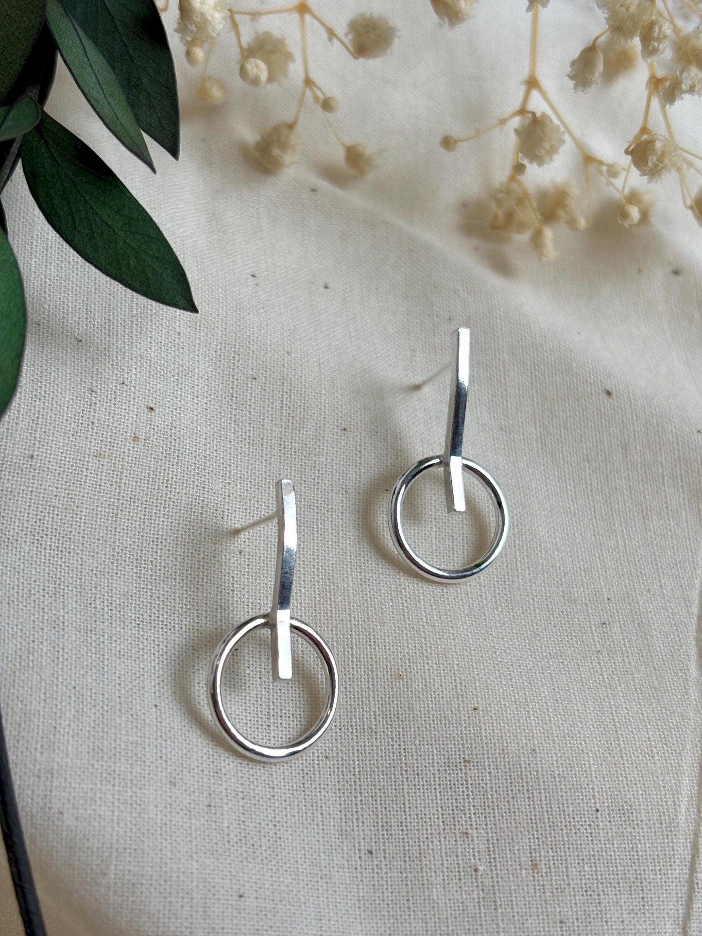 Stepped Circle Earrings