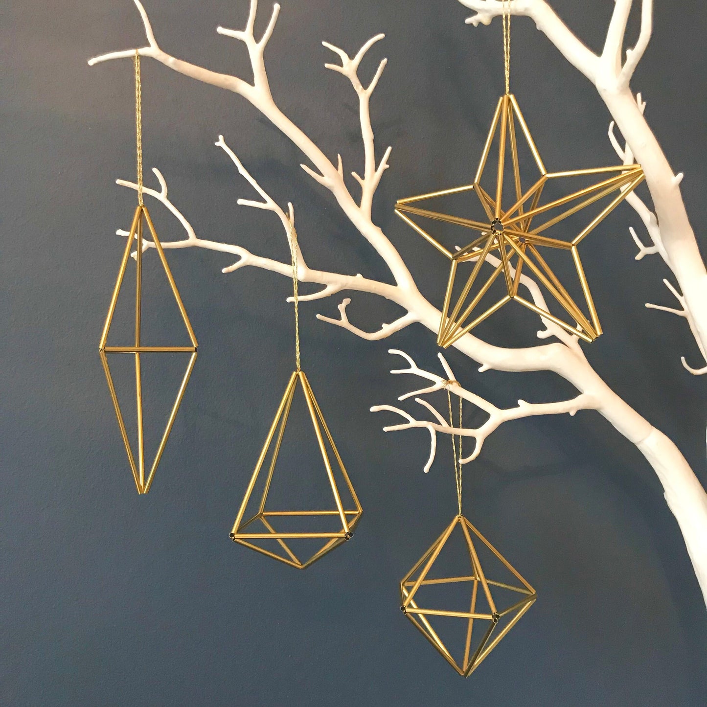 Brass Geometric Star Decoration