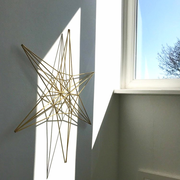 Geometric Christmas Tree Topper Star