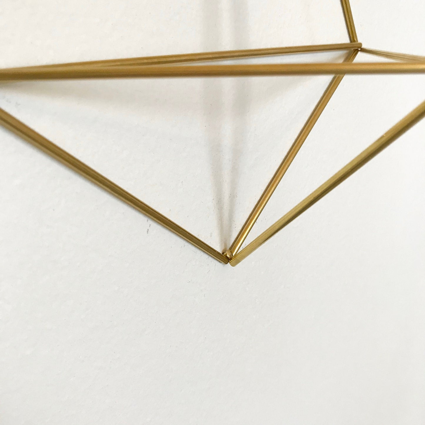 Set of 3 Brass Wall Sconce Air Plant Holders (without plants)