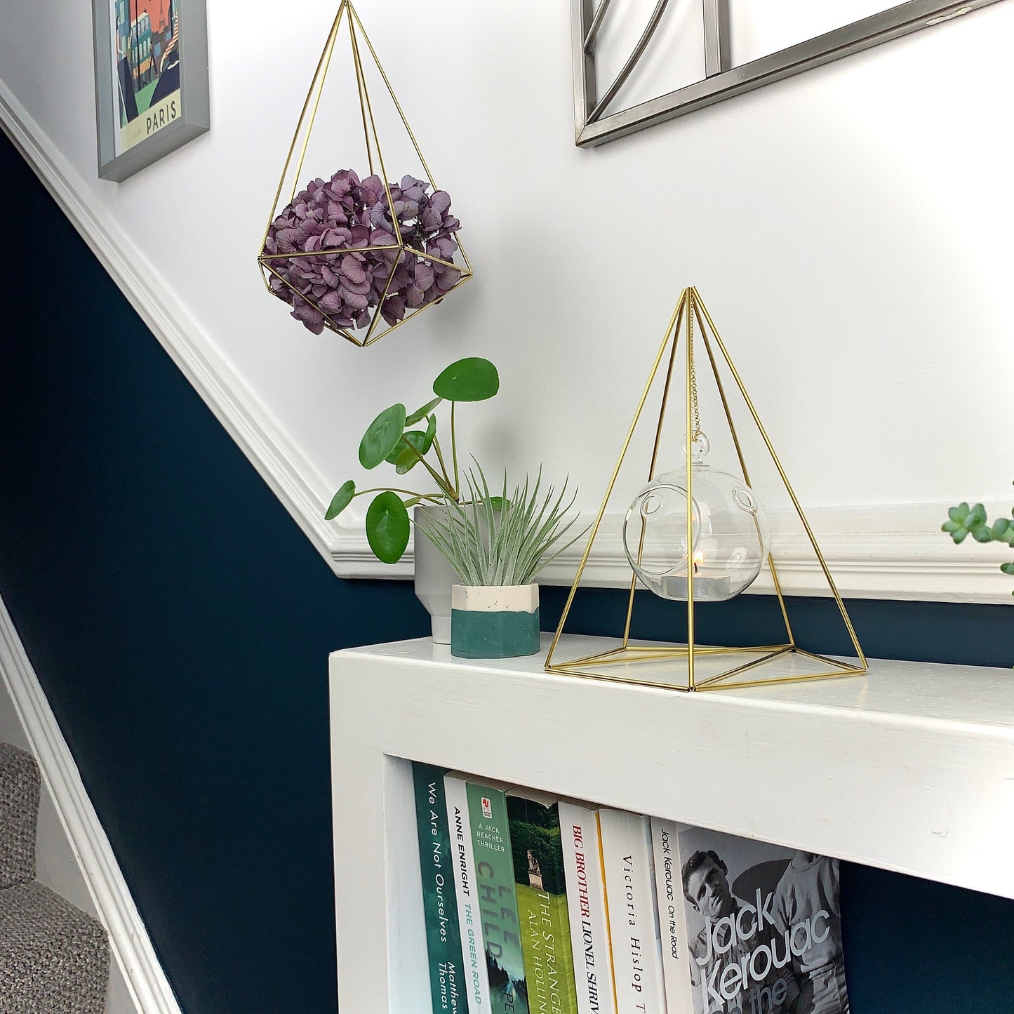 Standing Geometric Air Plant/Tea Light Holder