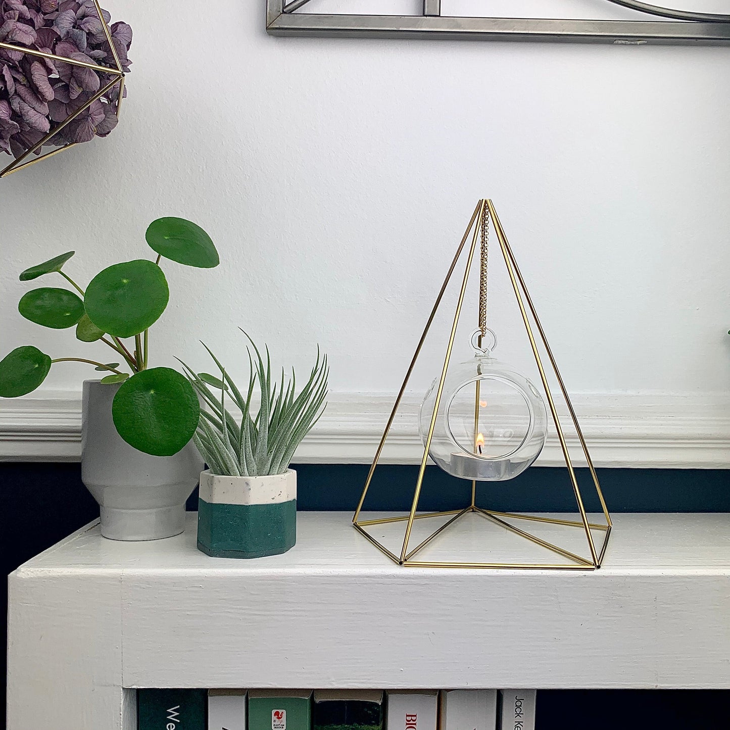 Standing Geometric Air Plant/Tea Light Holder