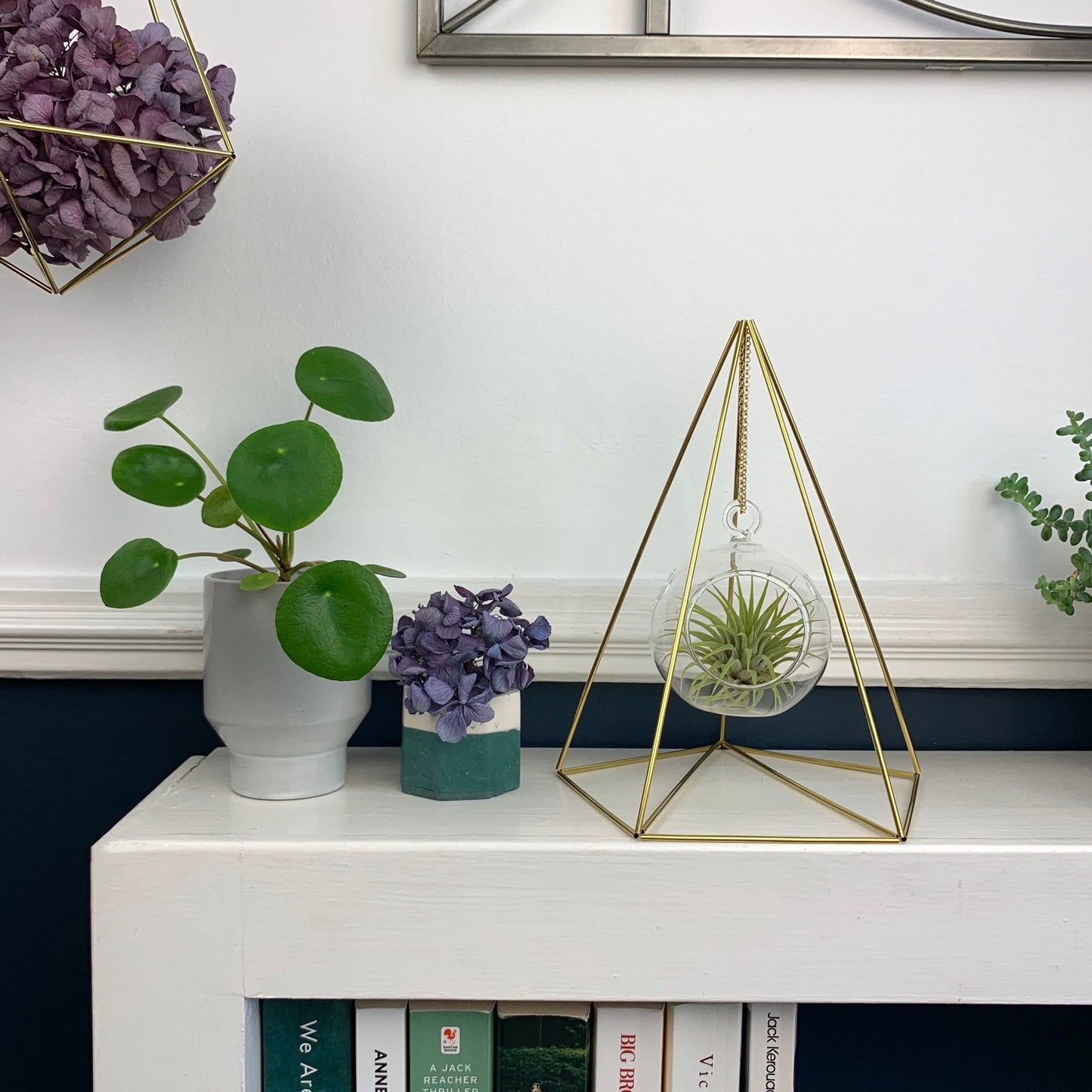 Standing Geometric Air Plant/Tea Light Holder