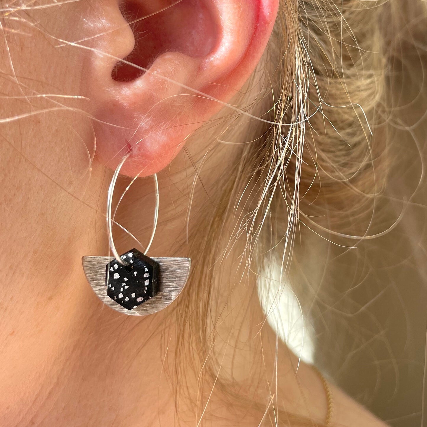 Black & Silver ‘Wear 3 Ways’ Earrings