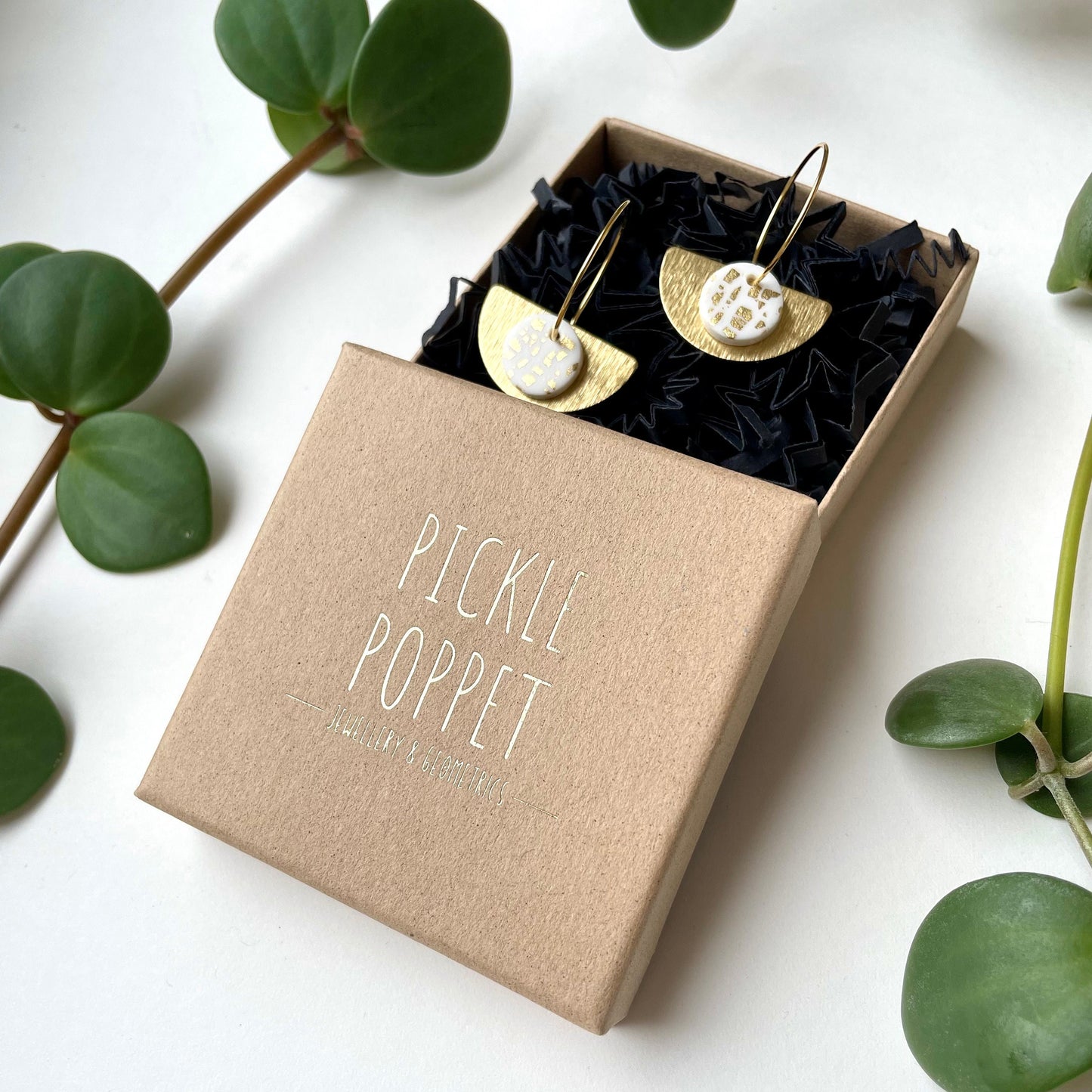 Gold & White ‘Wear 3 Ways’ Earrings