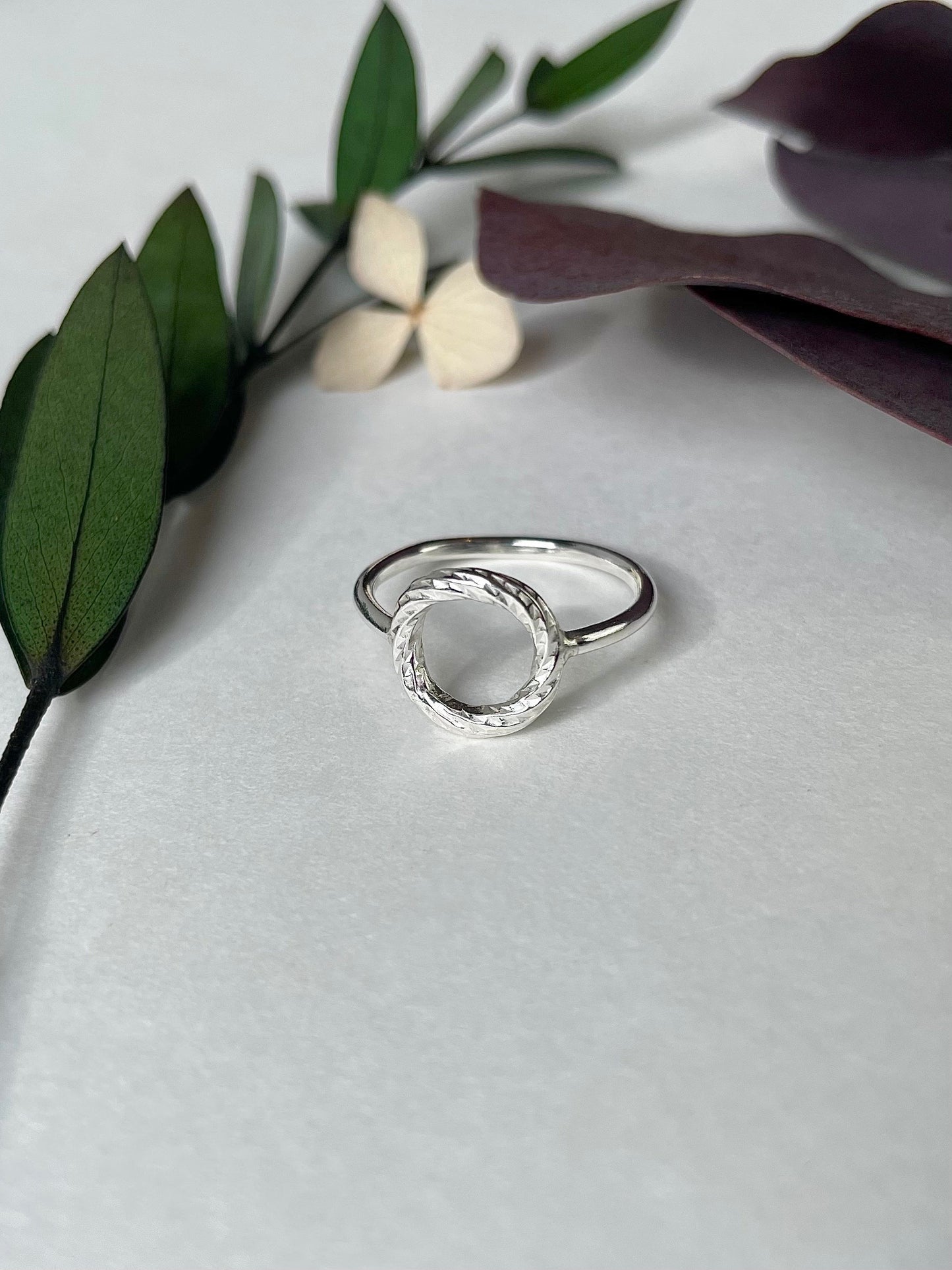 Silver Full Circle Ring