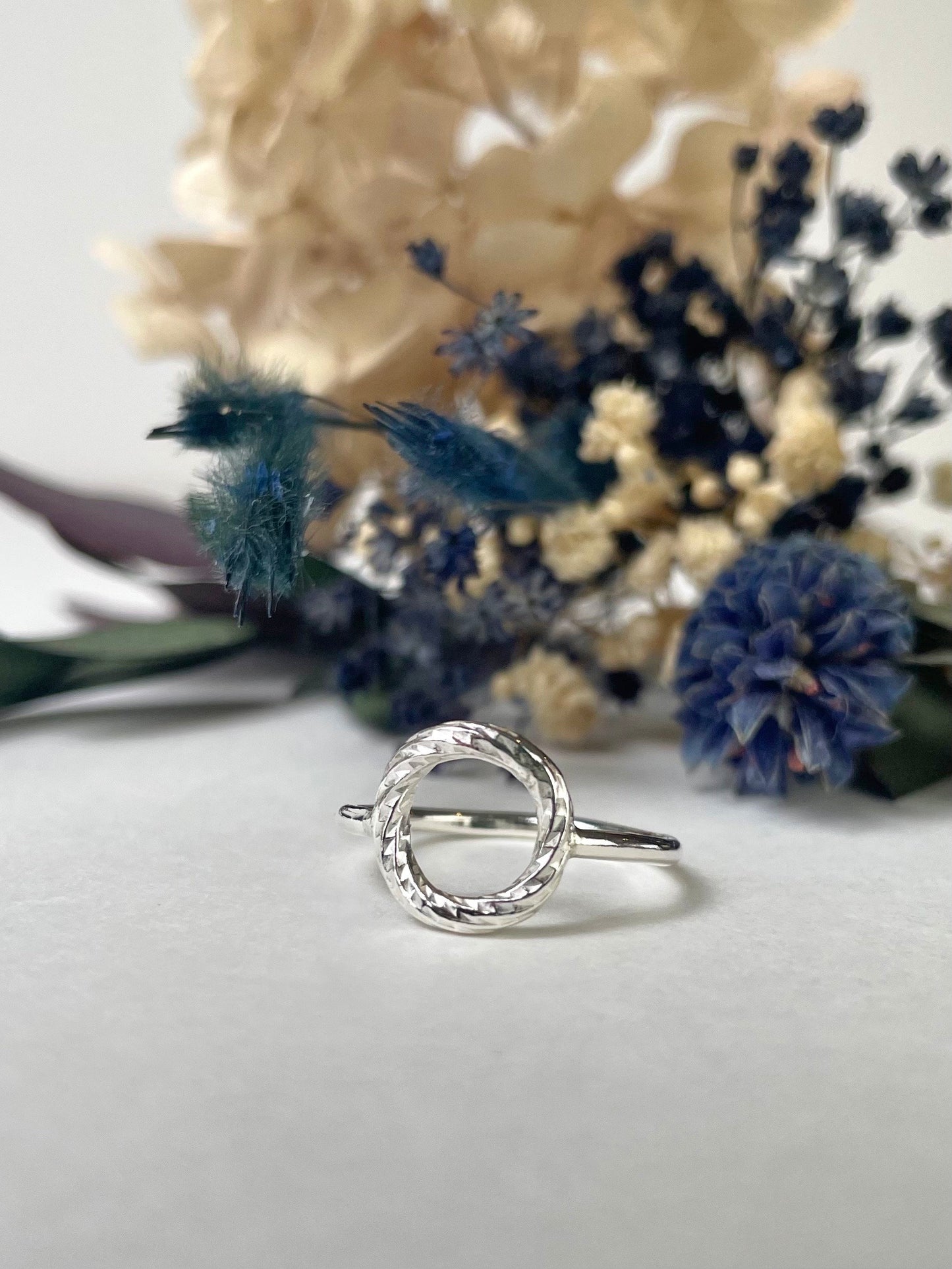 Silver Full Circle Ring