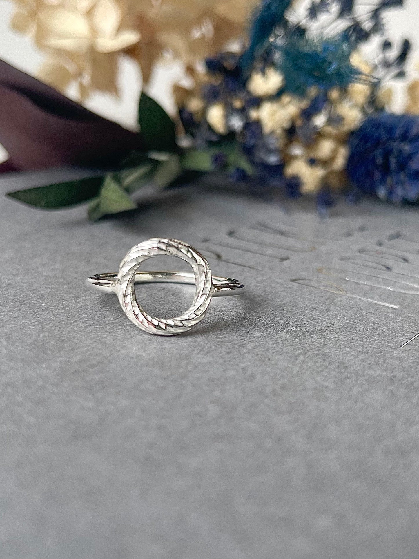 Silver Full Circle Ring