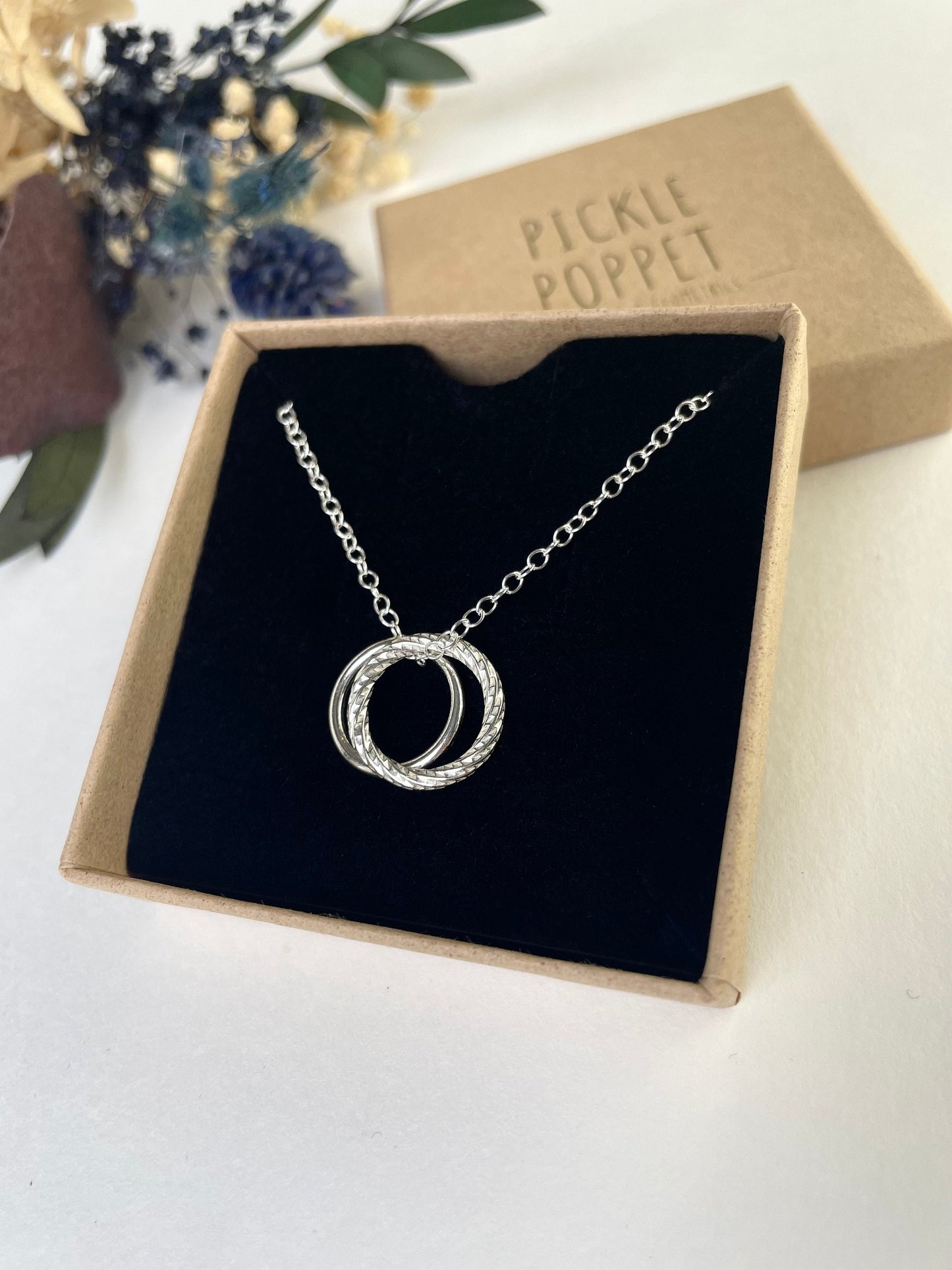 Silver Full Circle Necklace