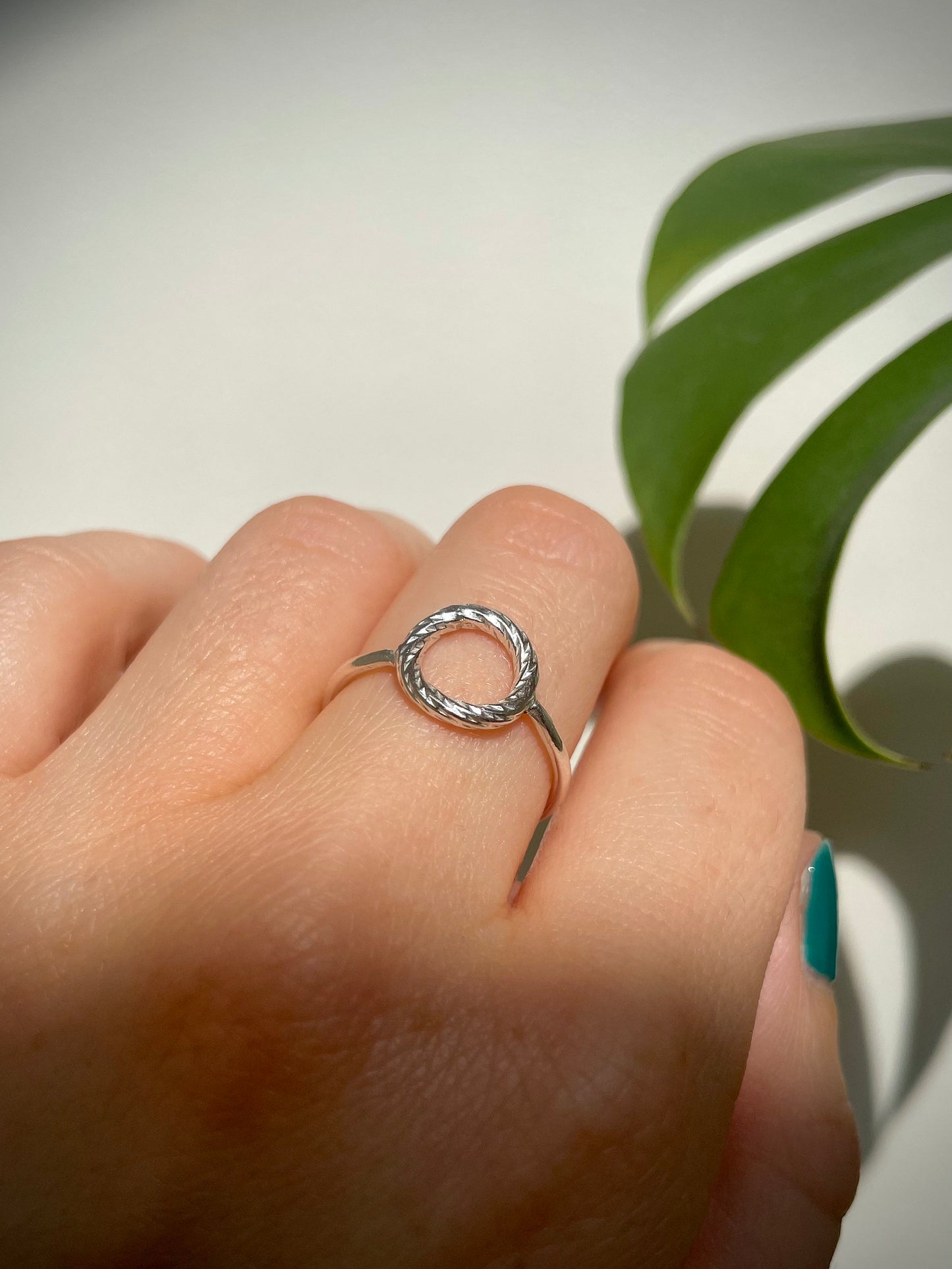 Silver Full Circle Ring