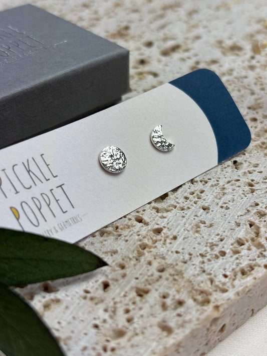 Lunar Stud Earrings