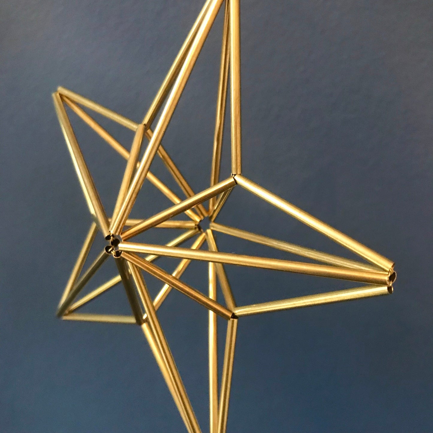 Brass Geometric Star Decoration