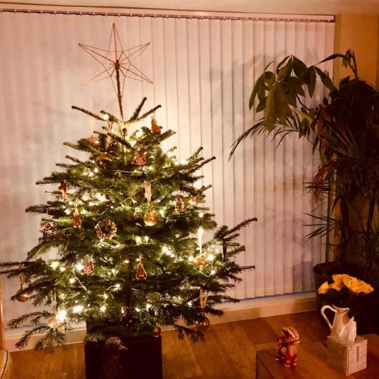 Geometric Christmas Tree Topper Star